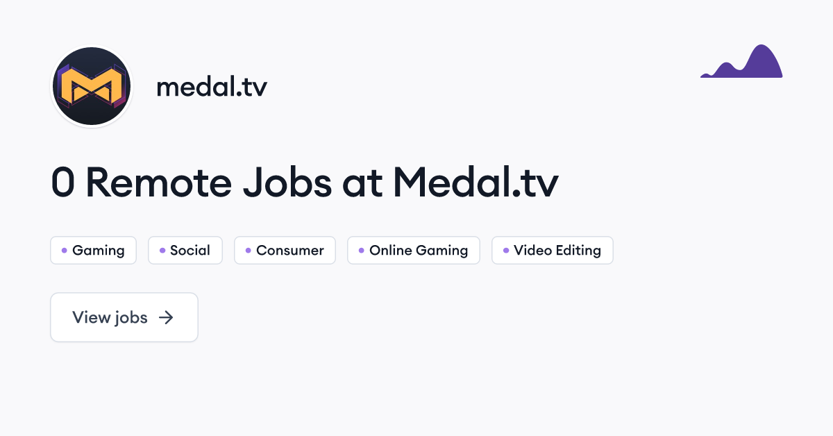 0 Remote Jobs at Medal.tv